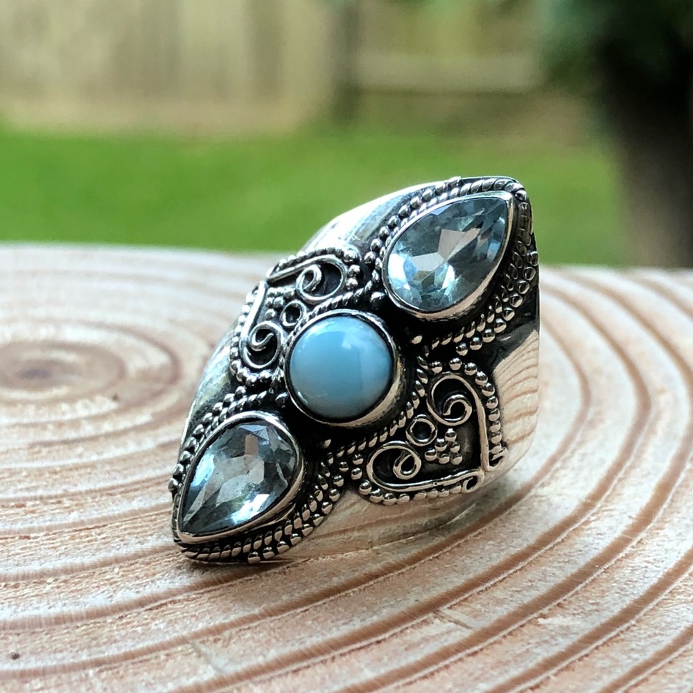 Sterling silver 3 Stone Ring